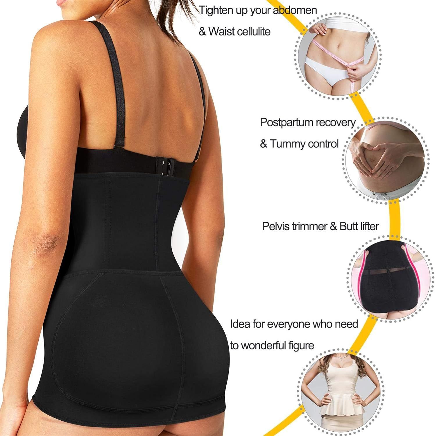 BRABIC 2 in 1 Postpartum Belly Wrap Girdle Pelvis Belt Waist Trainer Tummy Control Shapewear for Women Babies Kids Maternity Care on Carousell