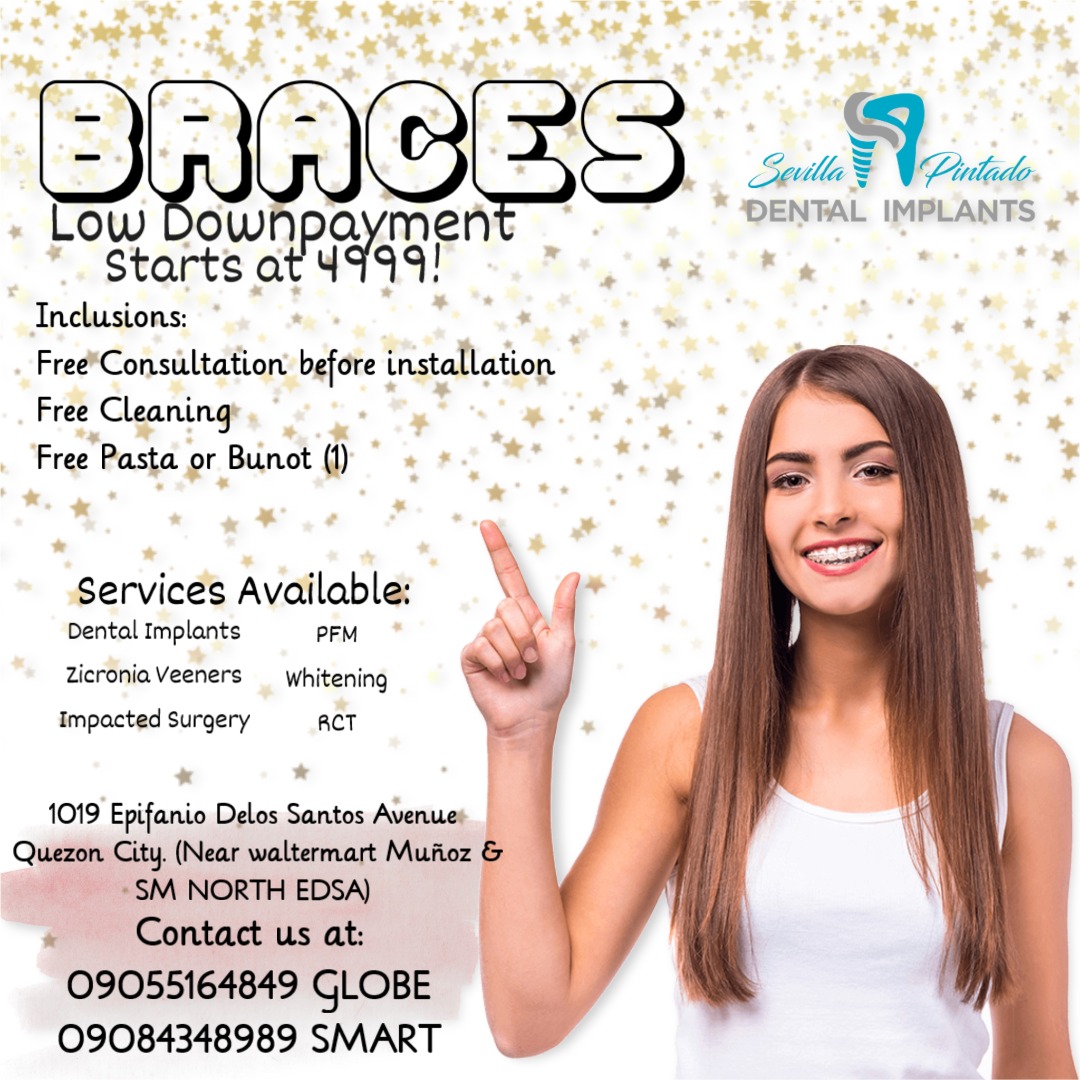 Braces promo 4999 only Quezon City Near SM north EDSA, Beauty