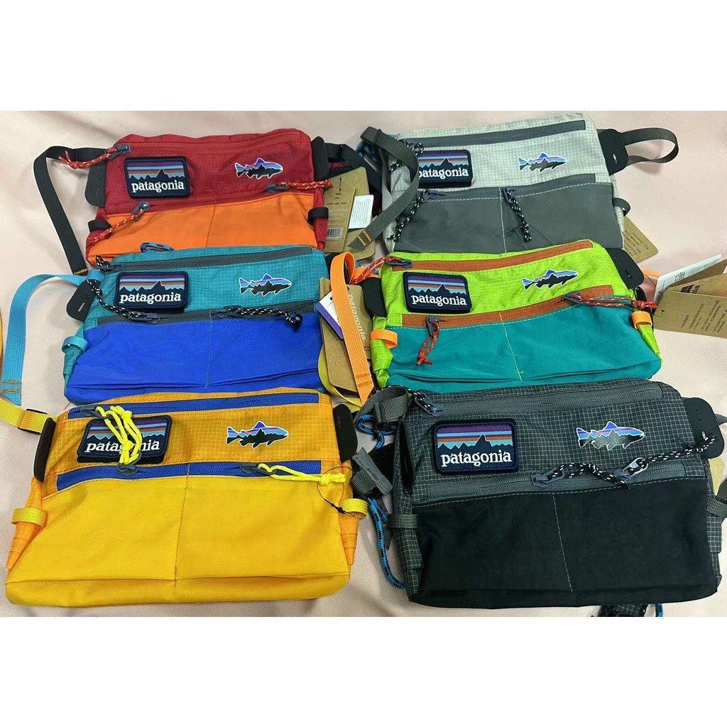 (BRAND NEW IN STOCK) Patagonia Outdoor Plaid Fly Fishing Chest Bag Street  Bag Shoulder Waterproof Crossbody Bag