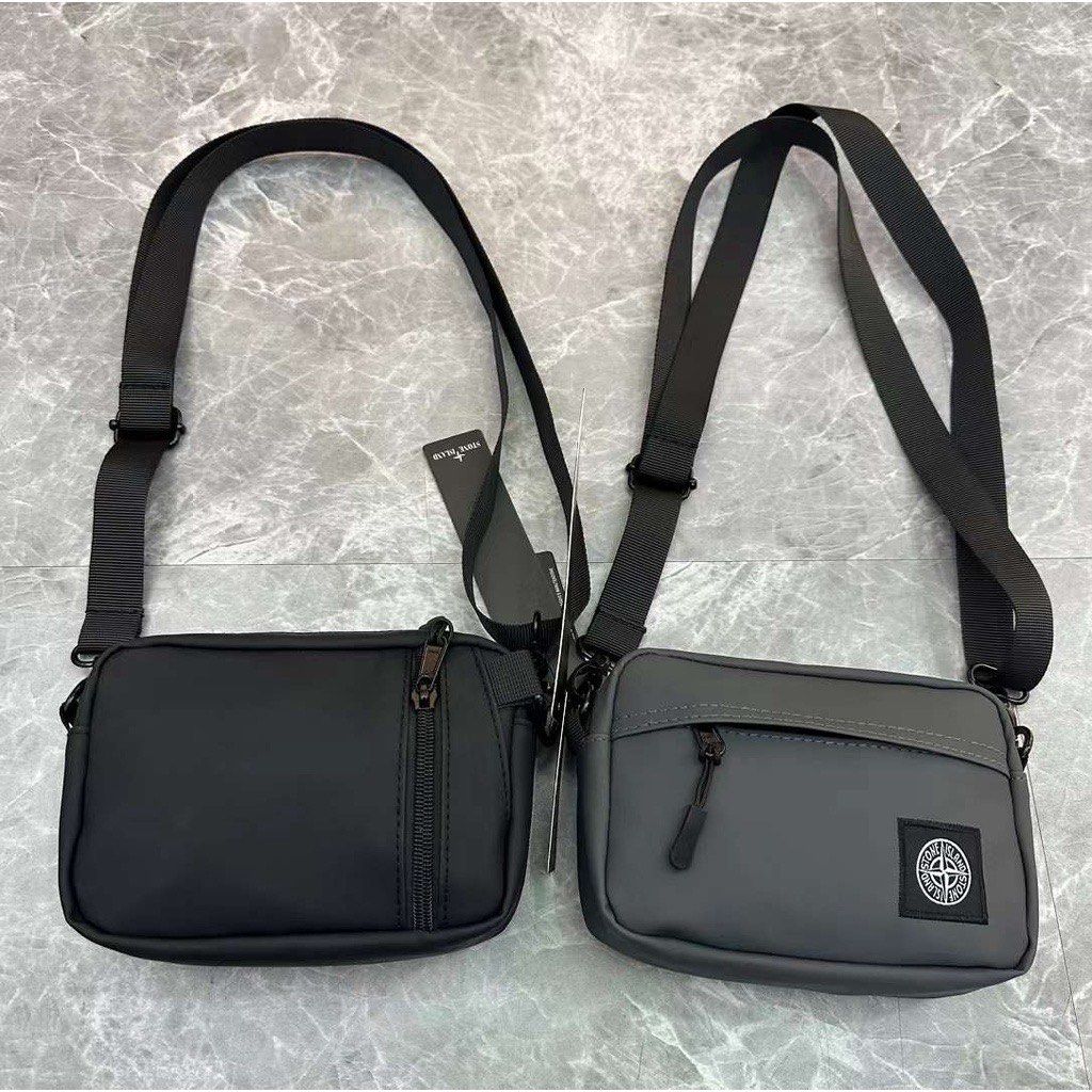 (BRAND NEW IN STOCK) Stone Island Waterproof Single Shoulder Crossbody Bag  Cell Phone Bag Small Hanging Bag