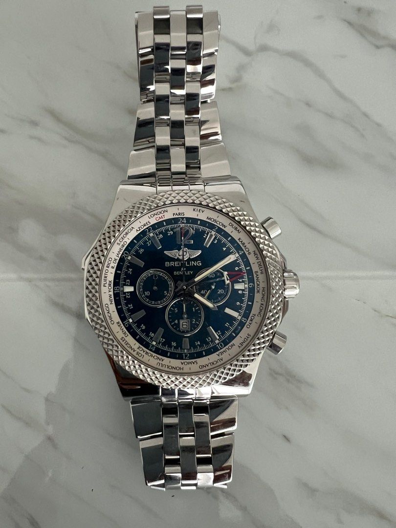 Breitling Bentley GMT Men s Sport Watch 4 588 Retail 12855