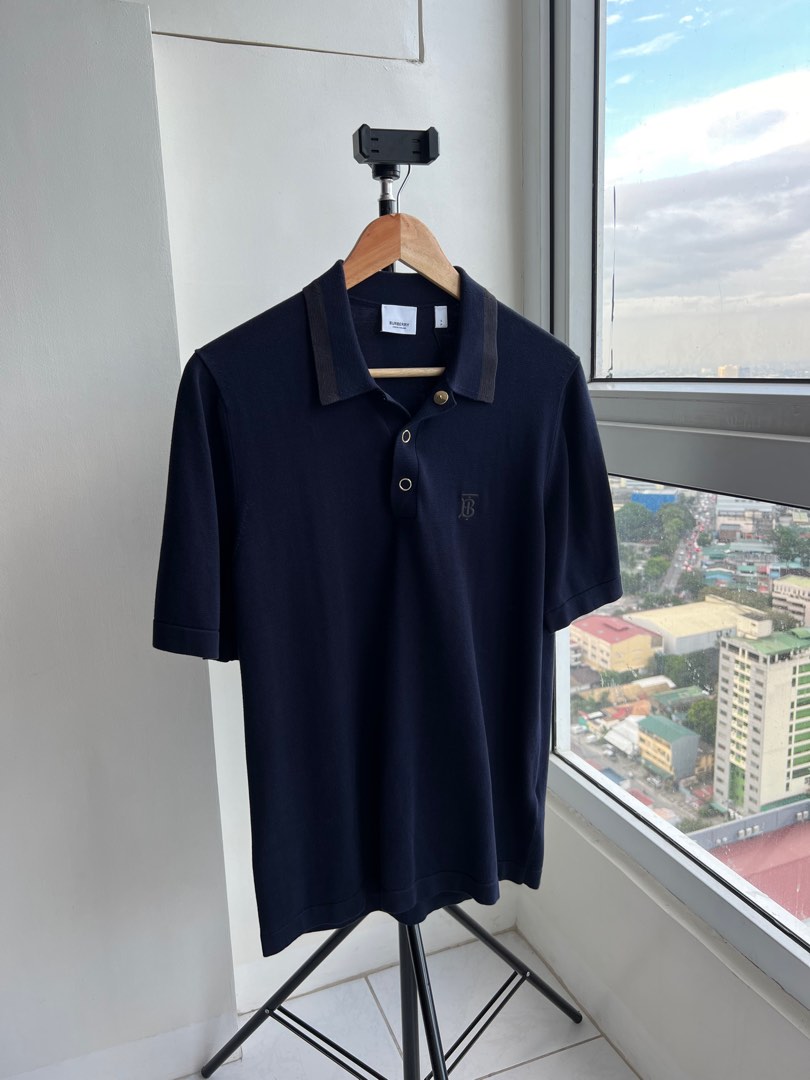 Burberry navy blue polo shirt Men s Fashion Tops Sets Tshirts
