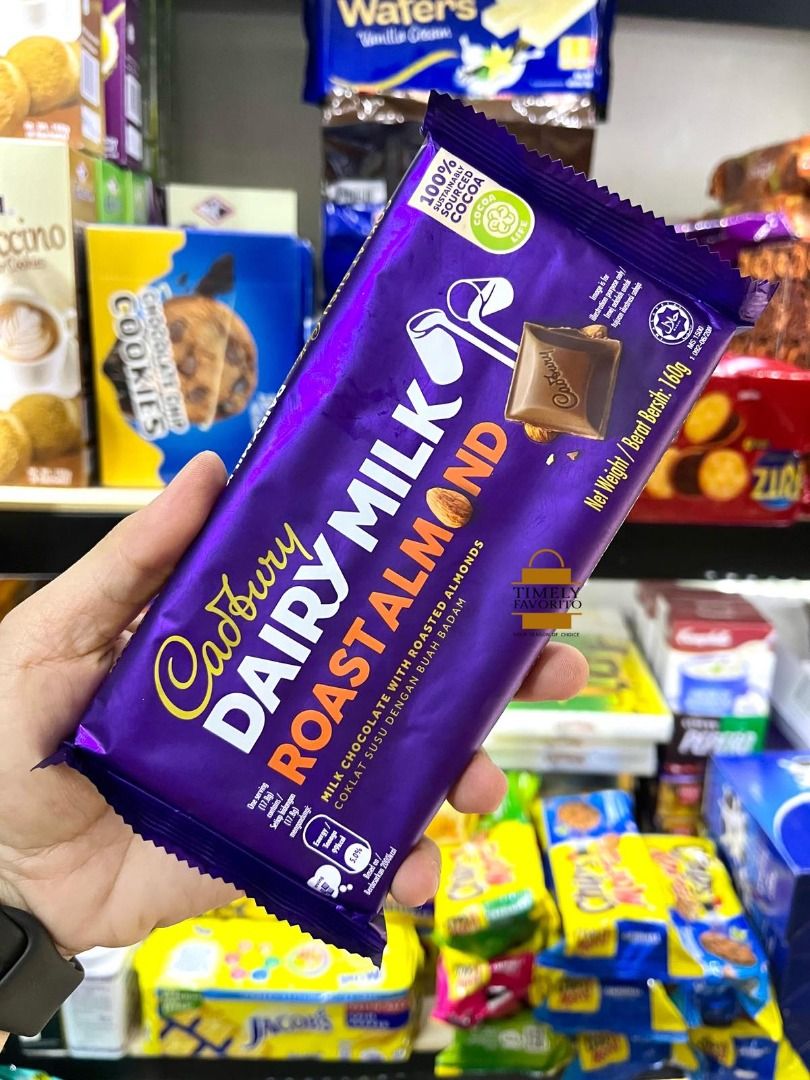 Cadbury Dairy Milk Hazelnut Milk Chocolate Bar 160g, Food & Drinks