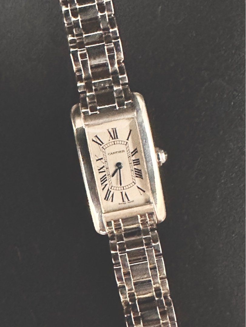Cartier Ref 1713 Tank Americaine 18K White Gold
