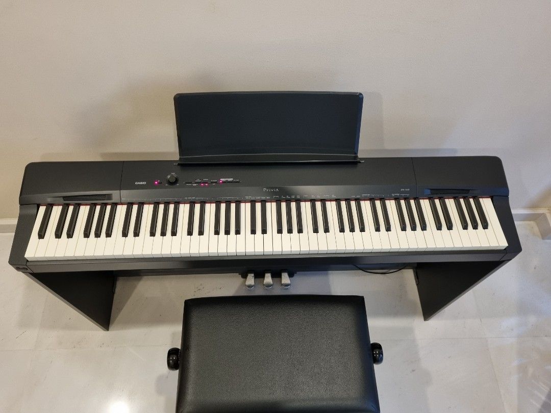 Casio PX 160 Privia Digital Piano With Piano Bench Hobbies Toys