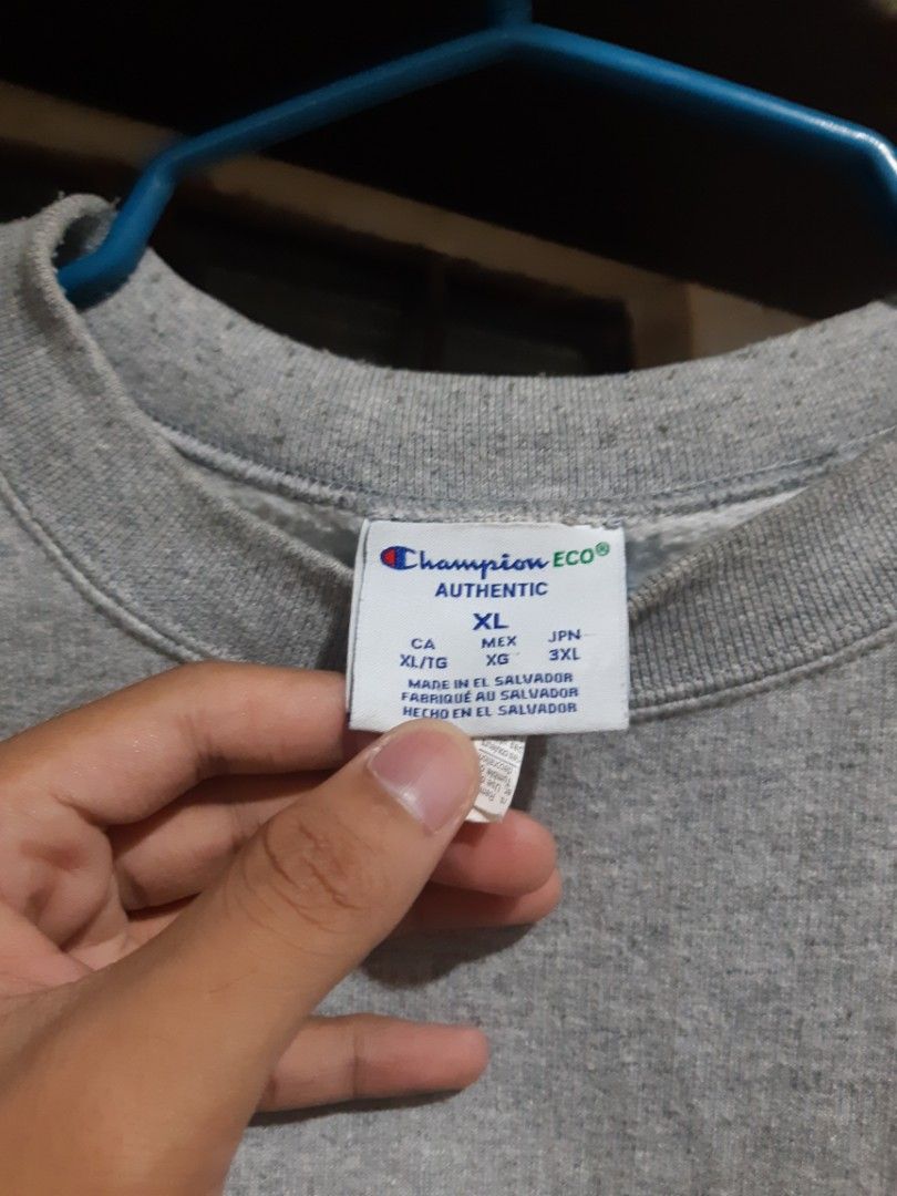 Champion sweater tag sales xl