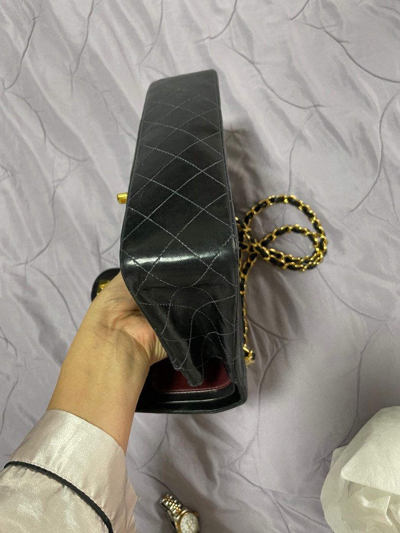 Chanel classic double flap lambskin medium 24k gold hardware (Category: Luxury Bags & Wallets) located in Pasay City. Submitted by iflyph (Listing ID 1271575488, Image 3). Description: Chanel classic lambskin medium 24k gold hardware 8/10 condition Bag only Authentic or money back guarantee Shipping or meetup in resorts world pasay.