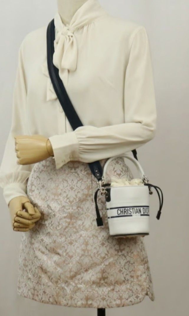 One and only Christian Dior mini Bucket Bag in full leather