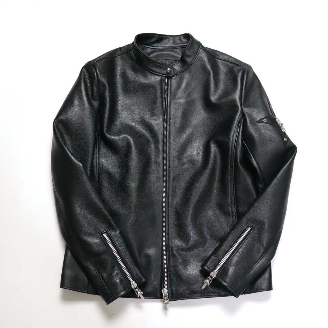 Chrome hearts hotsell leather jacket
