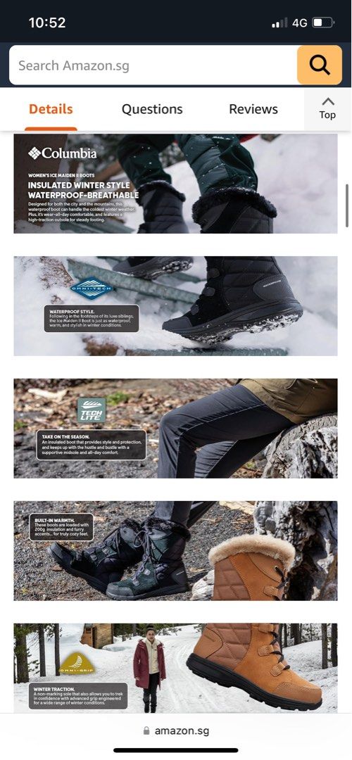 Womens 4g new arrivals insulated boots