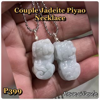 Couple Piyao Jadeite Necklace