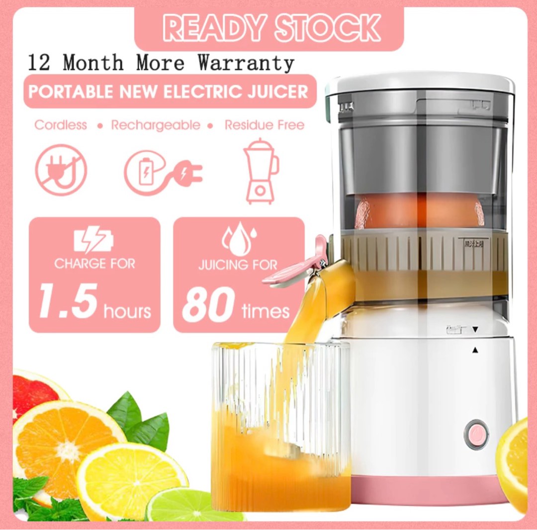 USB Rechargeable Portable Juicer - Wireless, Residue-Free