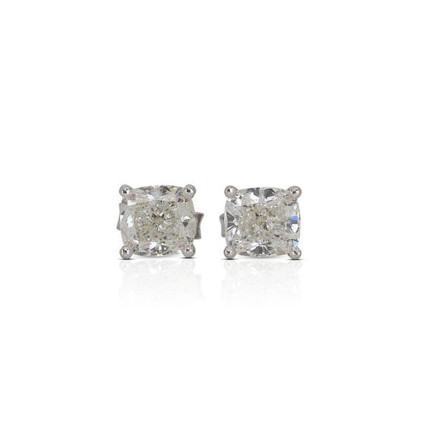 White gold earring top sets
