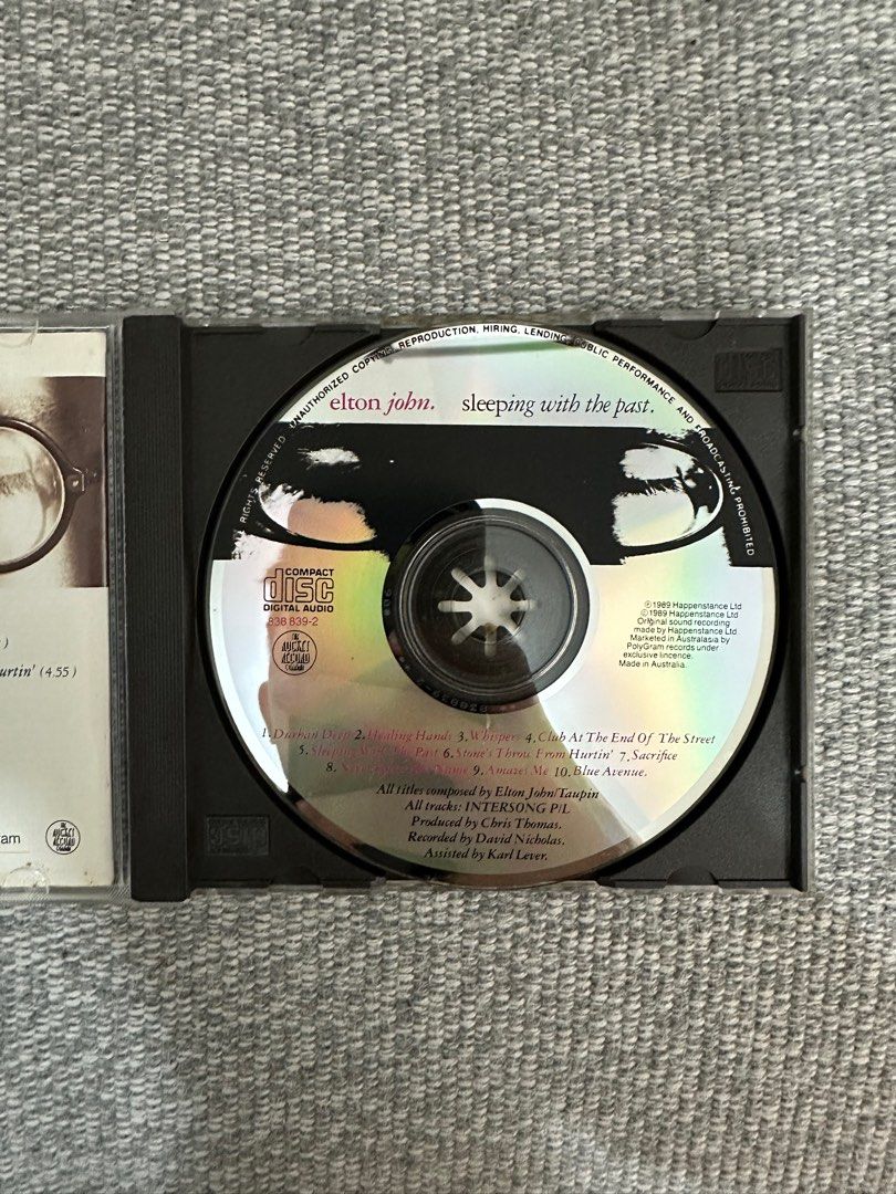 Elton John - Sleeping In The Past - Secondhand CD (Original First ...