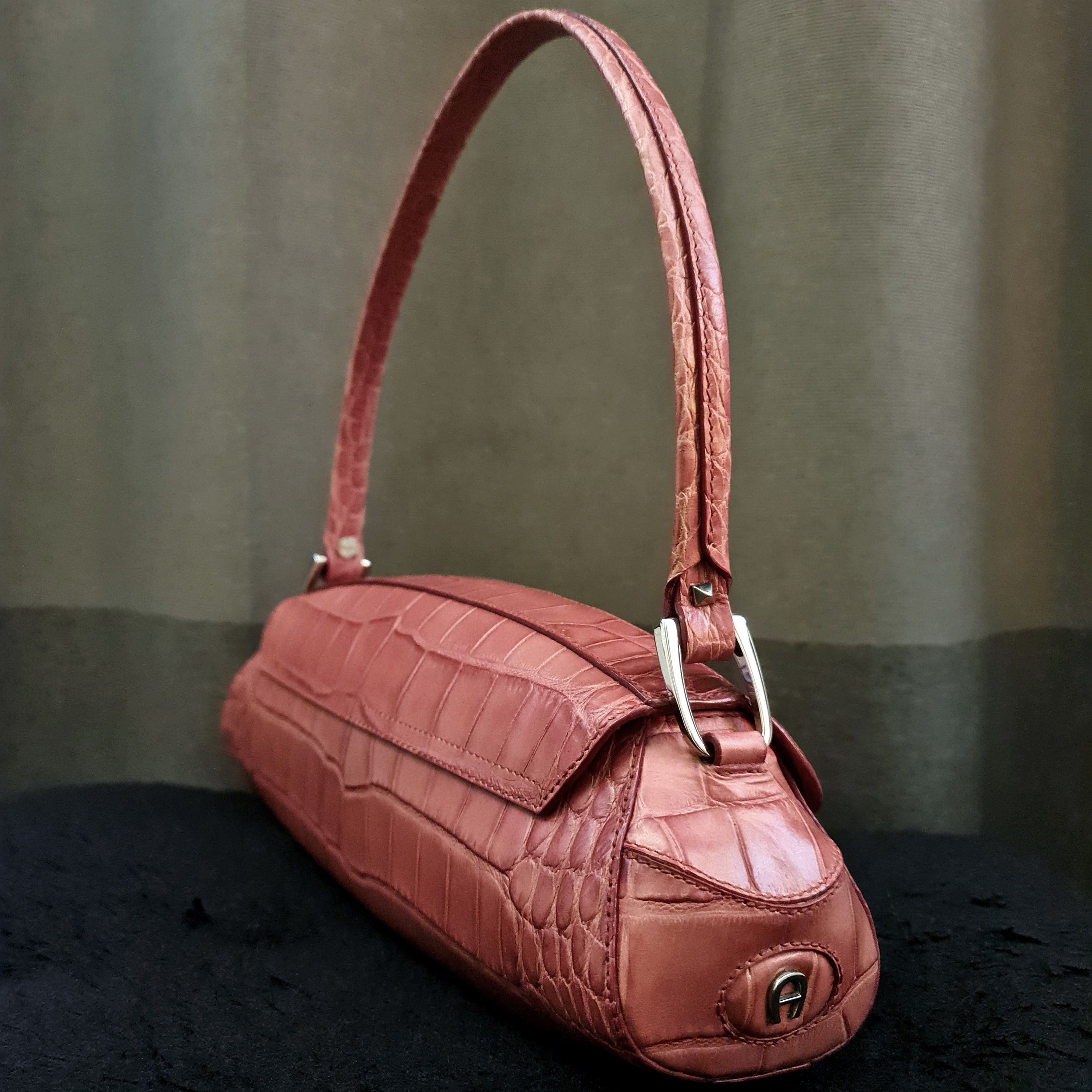 Etienne aigner online crocodile handbag