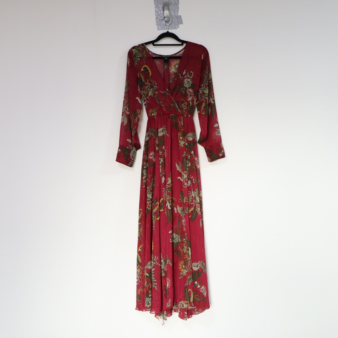 Floral Red Maxi Dress