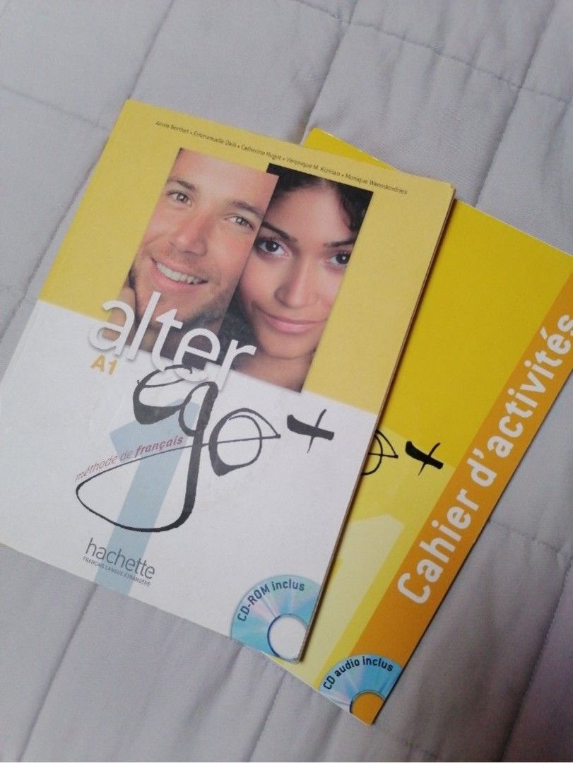 french-a1-alter-ego-textbook-and-workbook-hobbies-toys-books