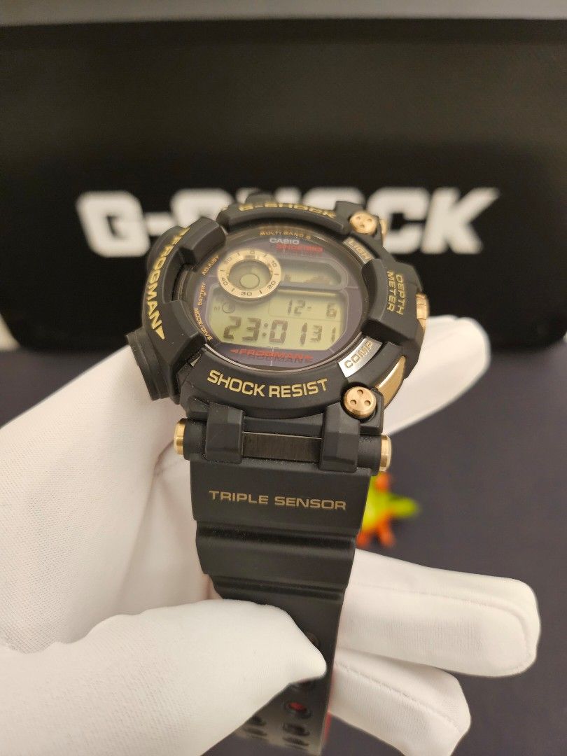G SHOCK FROGMAN 35TH ANNIVERSARY GOLD TORNADO LIMITED EDITION GWF