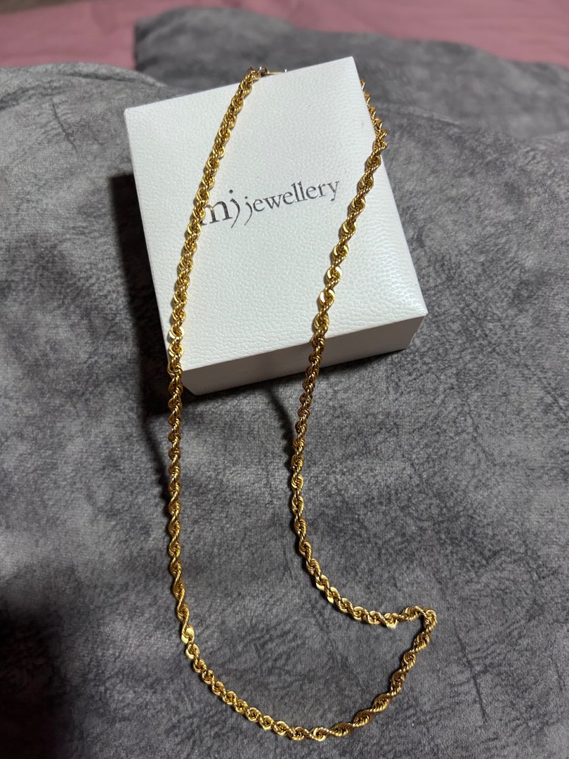 Gold chain clearance necklace real