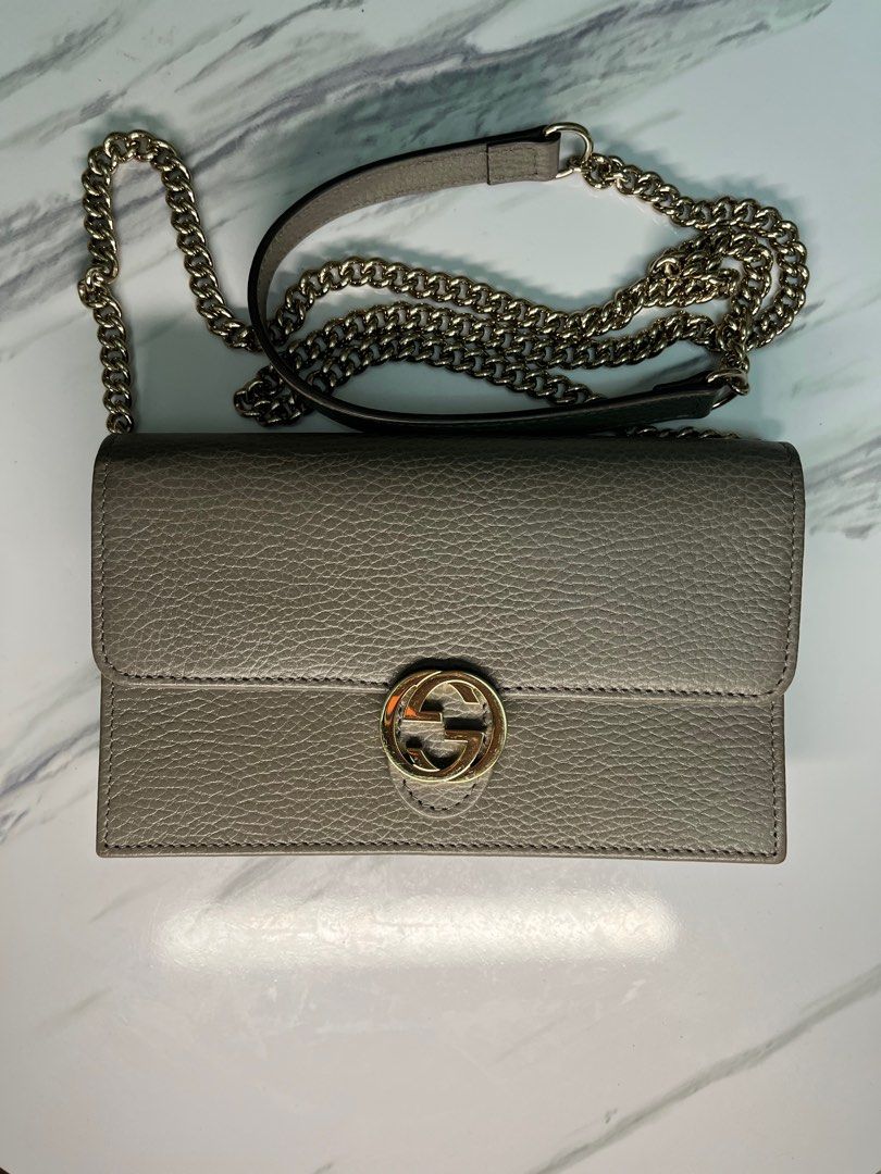 Gucci interlocking g wallet on chain new arrivals