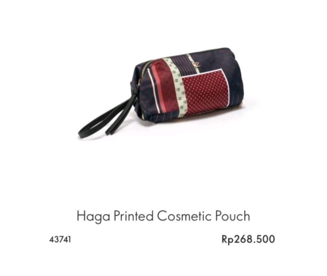 Haga printed cosmetic pouch sales