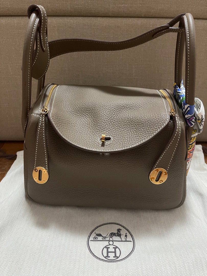 Hermes Lindy 26 in Etoupe Luxury Bags Wallets on Carousell