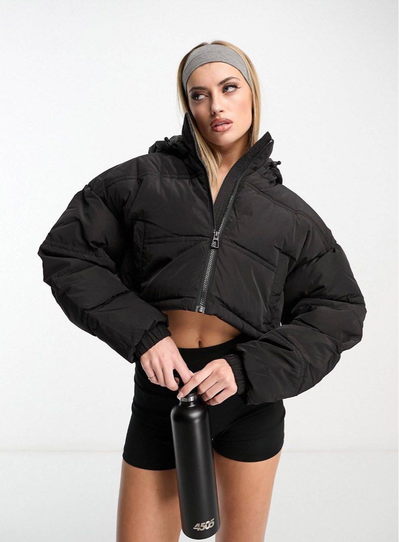 HIIT Cropped Puffer Jacket Women s Fashion Coats Jackets and Outerwear on Carousell