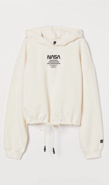 Nasa 2025 cream hoodie