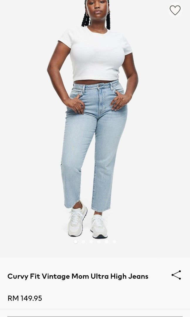 H M Vintage Mom Jeans Size EUR 44 Women s Fashion Bottoms Jeans