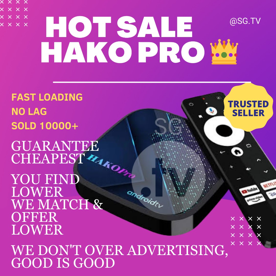 HOT SALE] HAKO PRO, ANDROID, ANDROID TV, ANDROID BOX, ANDROID TV BOX, TV BOX, SMART BOX, BLACK BOX, DUAL BAND, FHD, HD
