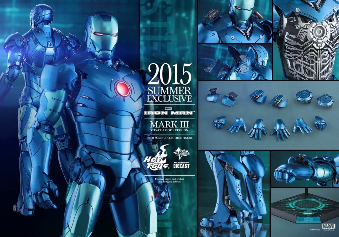 HOT TOYS MMS 314 D12 IRON MAN MARK III (STEALTH MODE VERSION