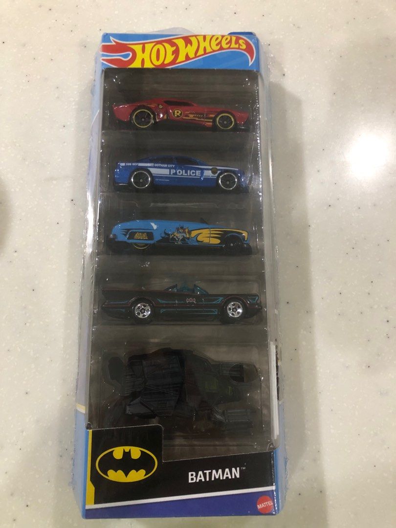 HOTWHEELS 5 CAR PACK BATMAN SERIES
