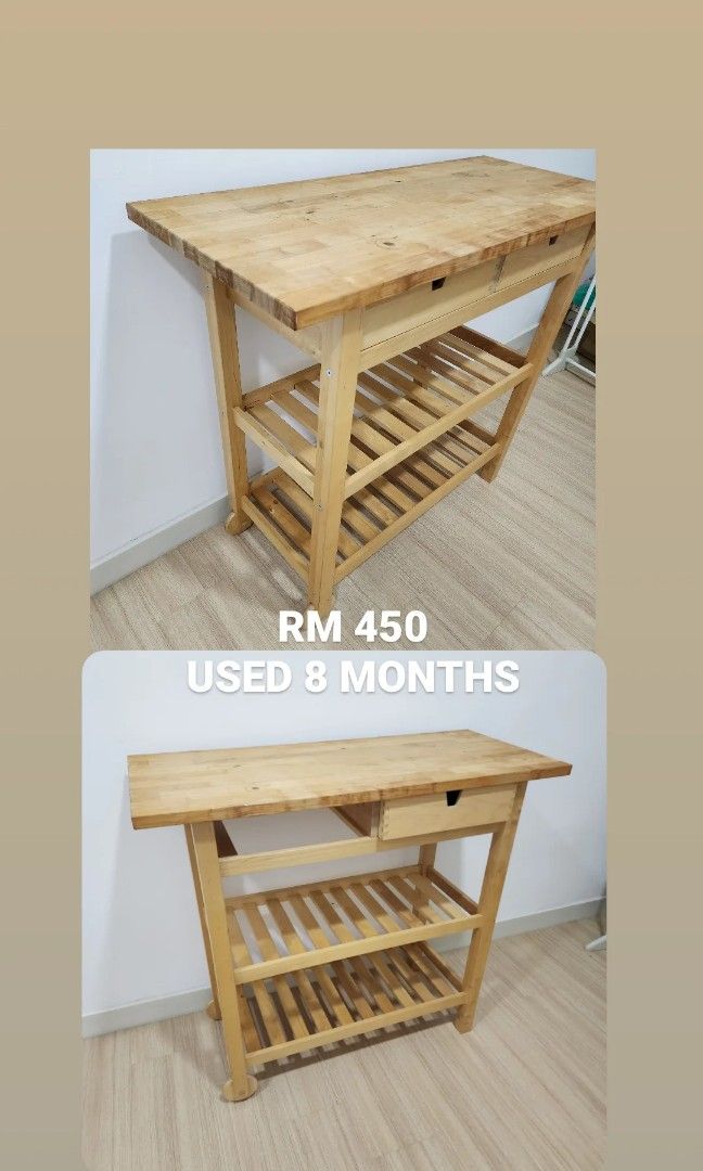 Ikea kitchen island, Furniture & Home Living, Furniture, Tables & Sets