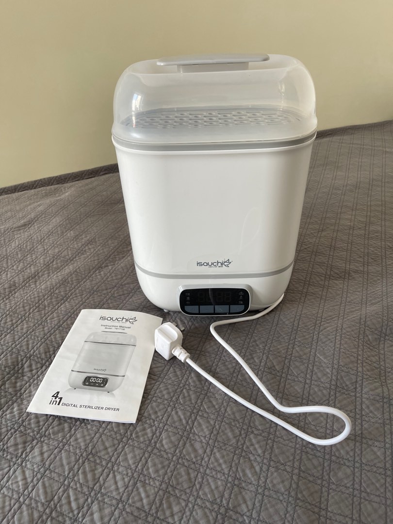 IsaUchi 4 in 1 steam steriliser and dryer Babies Kids Nursing Feeding Breastfeeding Bottle Feeding on Carousell