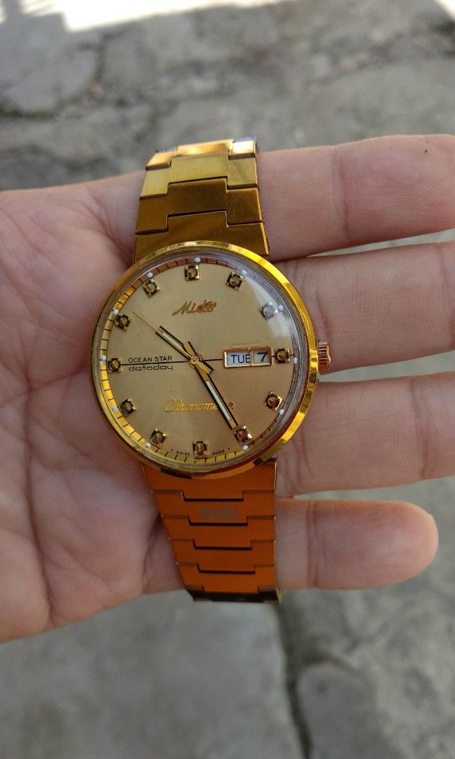 Jam tangan mido sale chronometer