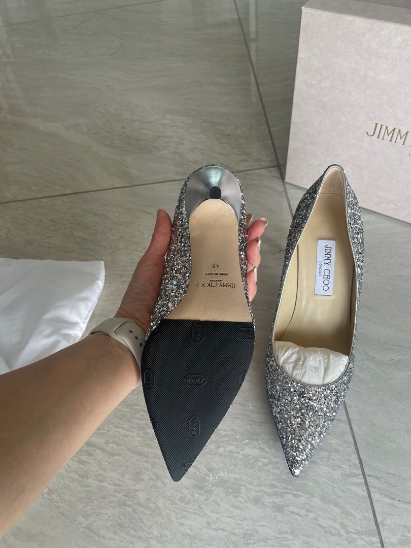 Glitter slip on pumps new arrivals