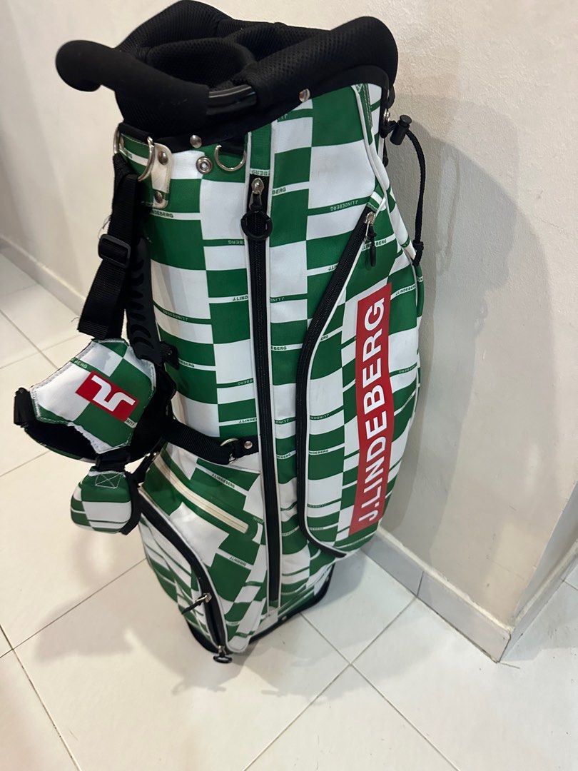 J.lindeberg Golf Stand Bag With Rain Hood, Sports Equipment, Sports