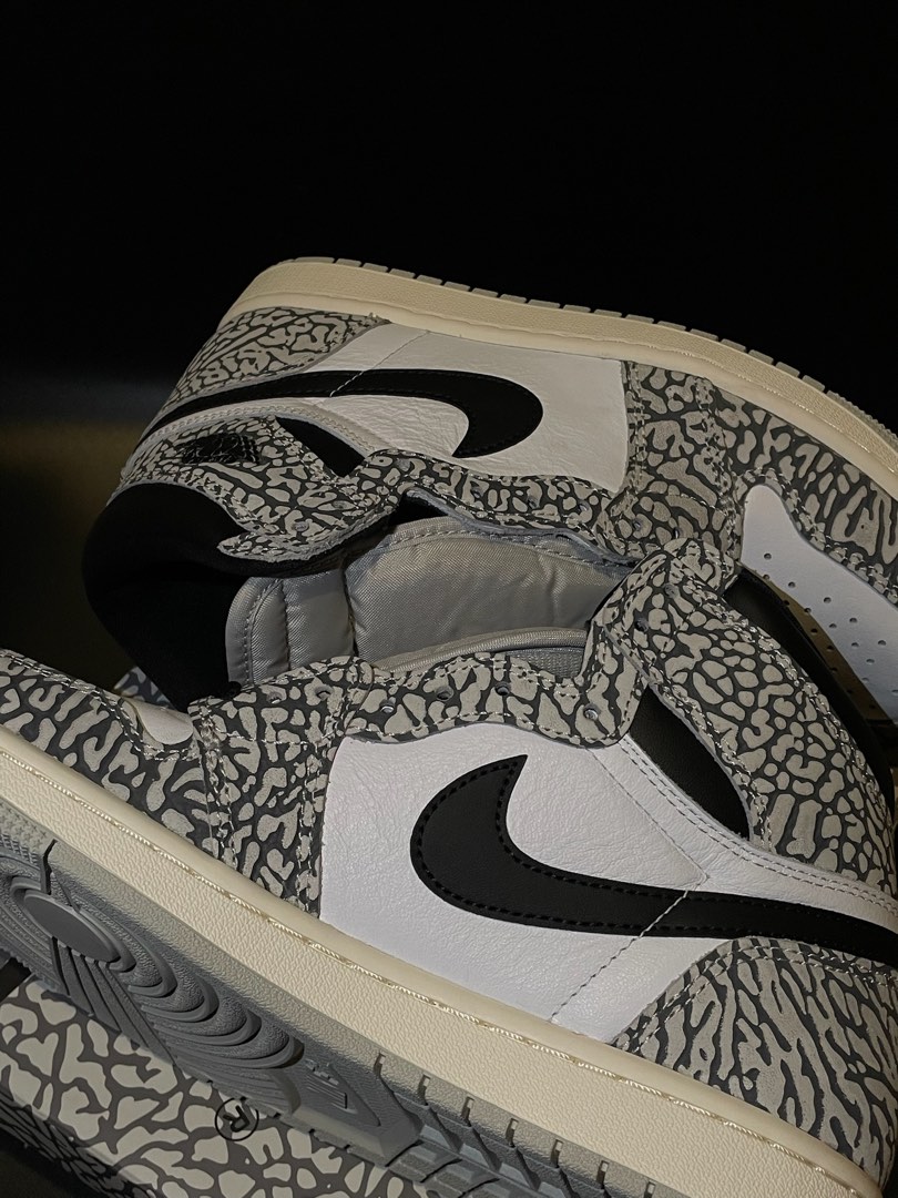 cement white jordans