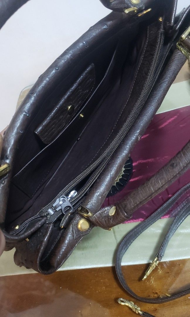 JRA ostrich 2 way bag (Category: Luxury Bags & Wallets) located in Manila. Submitted by mistej (Listing ID 1271495680, Image 3). Description: JRA authentic ostrich skin 2 way bag made in japan seald with JRA authenticity tag.