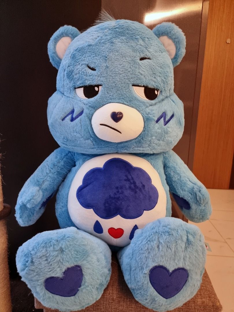 Jumbo 90CM Care Bears Grumpy Bear Blue Plush Hobbies Toys Toys