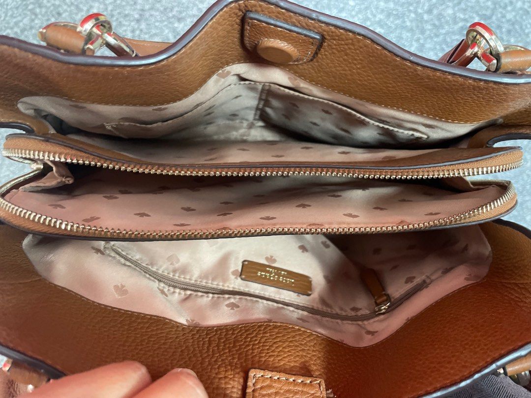 kate spade black and brown purse