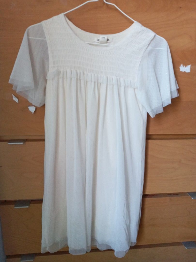 Girls white dress top online