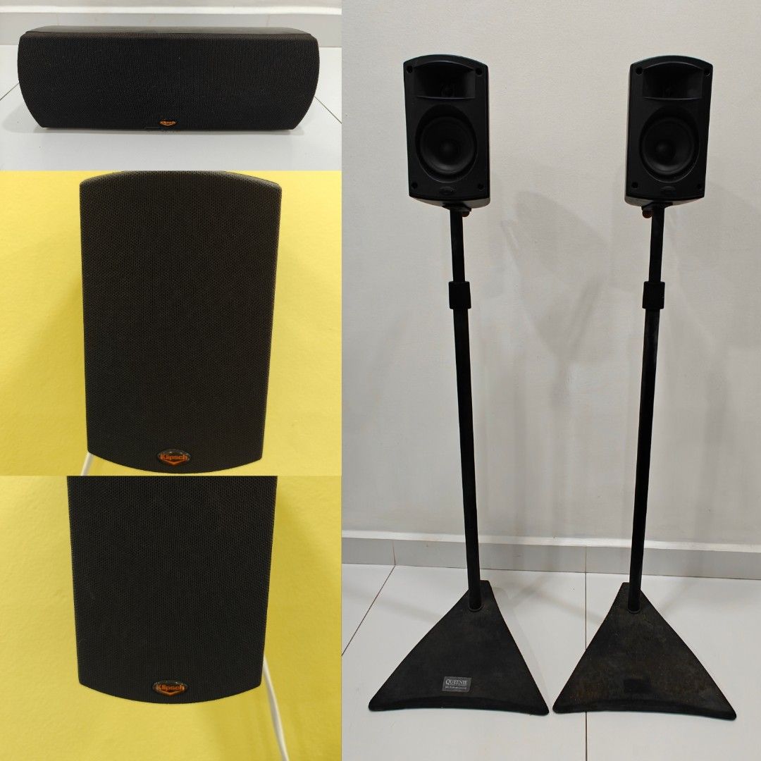 Klipsch quintet speaker stands outlet