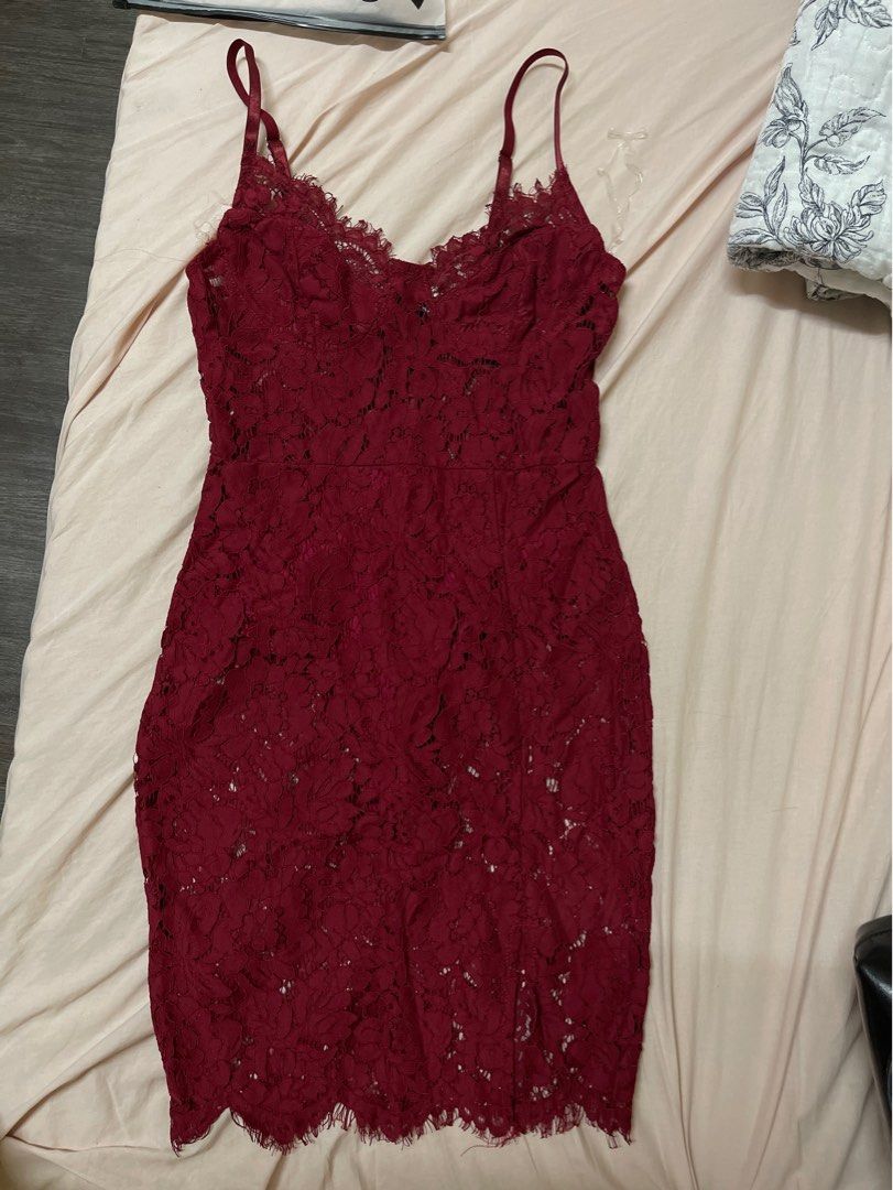 Lace Cami Fitted dress, Women's Fashion, Dresses & Sets, Dresses on  Carousell