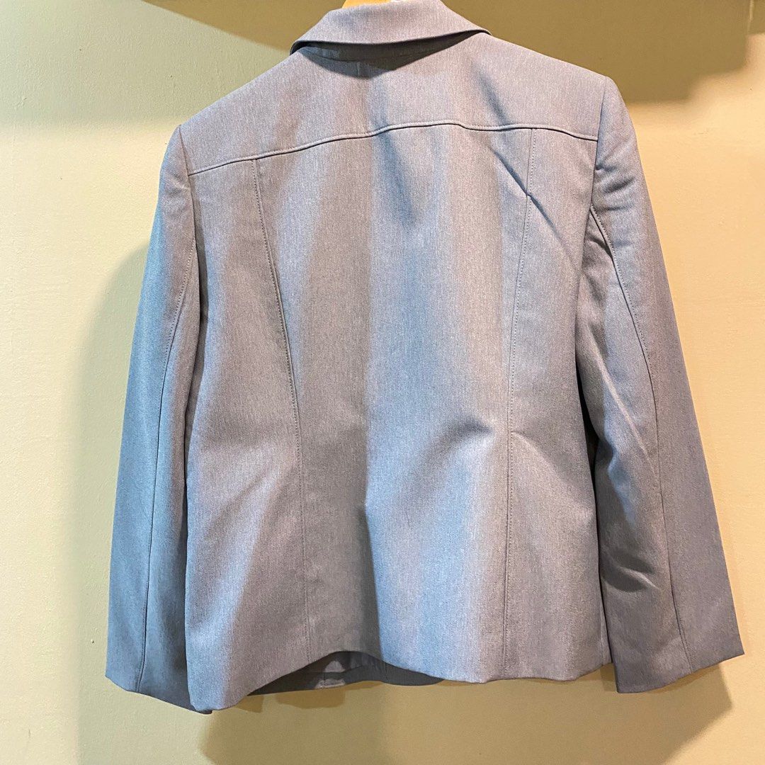 Grey petite blazer best sale