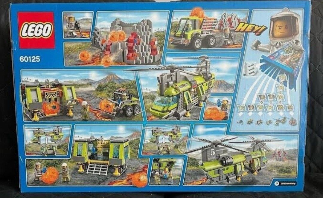 Lego City 60125 Volcano Heavy Lift Helicopter, 興趣及遊戲, 玩具 & 遊戲類 - Carousell