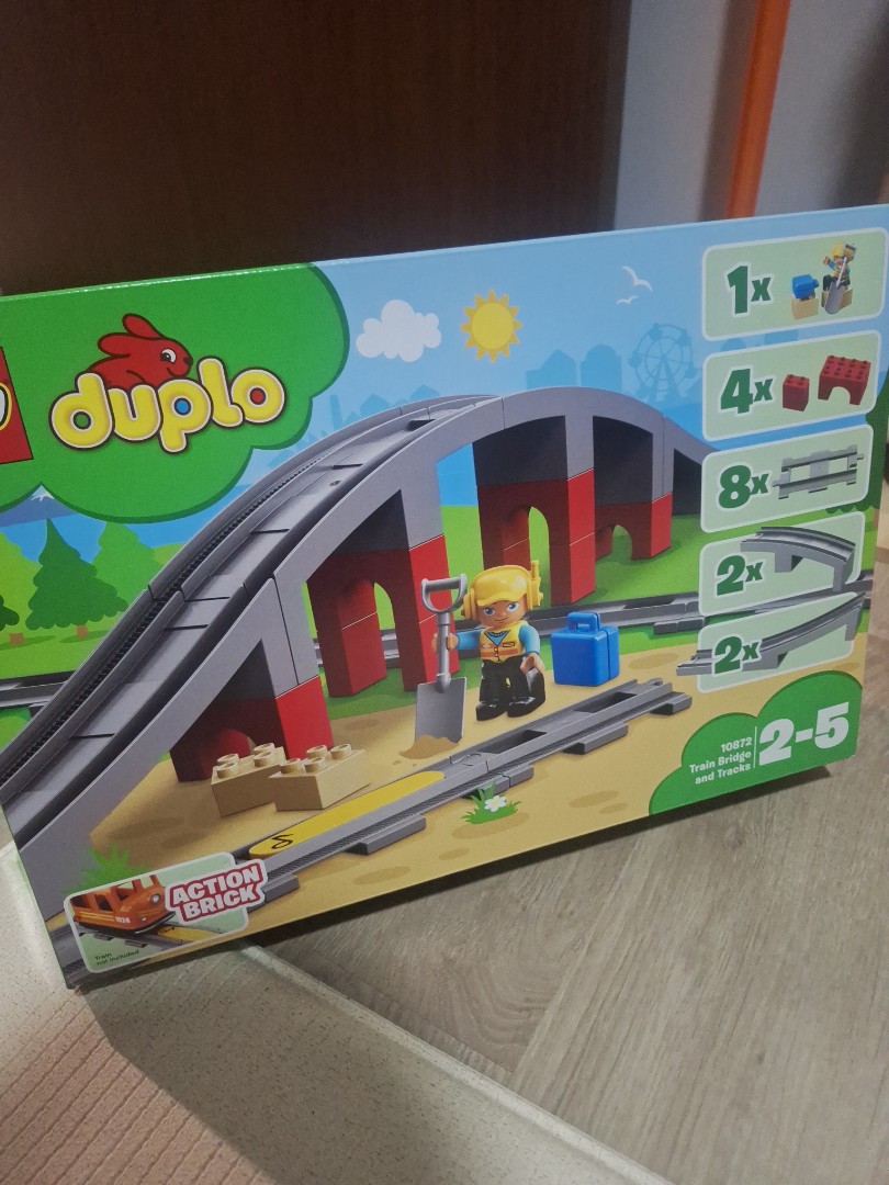 Lego Duplo Train 10872, Big Block Train Bridges Rail Track Duplo 10882