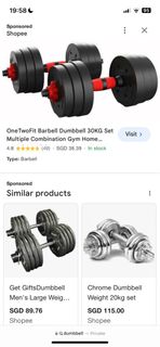 Gym shop dumbbell 40kg