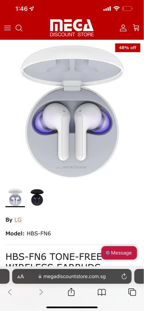 LG Tone Free FN6 earphones Audio Earphones on Carousell