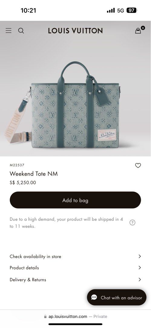 Vuitton discount weekend bag